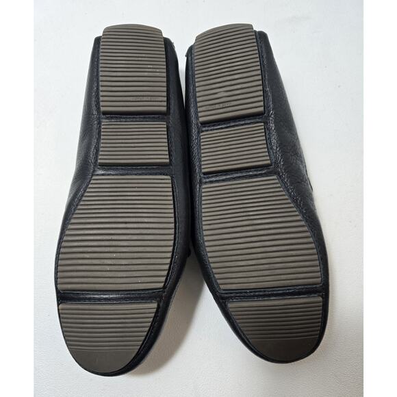 Mercanti Fiorentini Mens Relax Tie Shoe Black Leather Loafers 9.5M - Picture 8 of 9